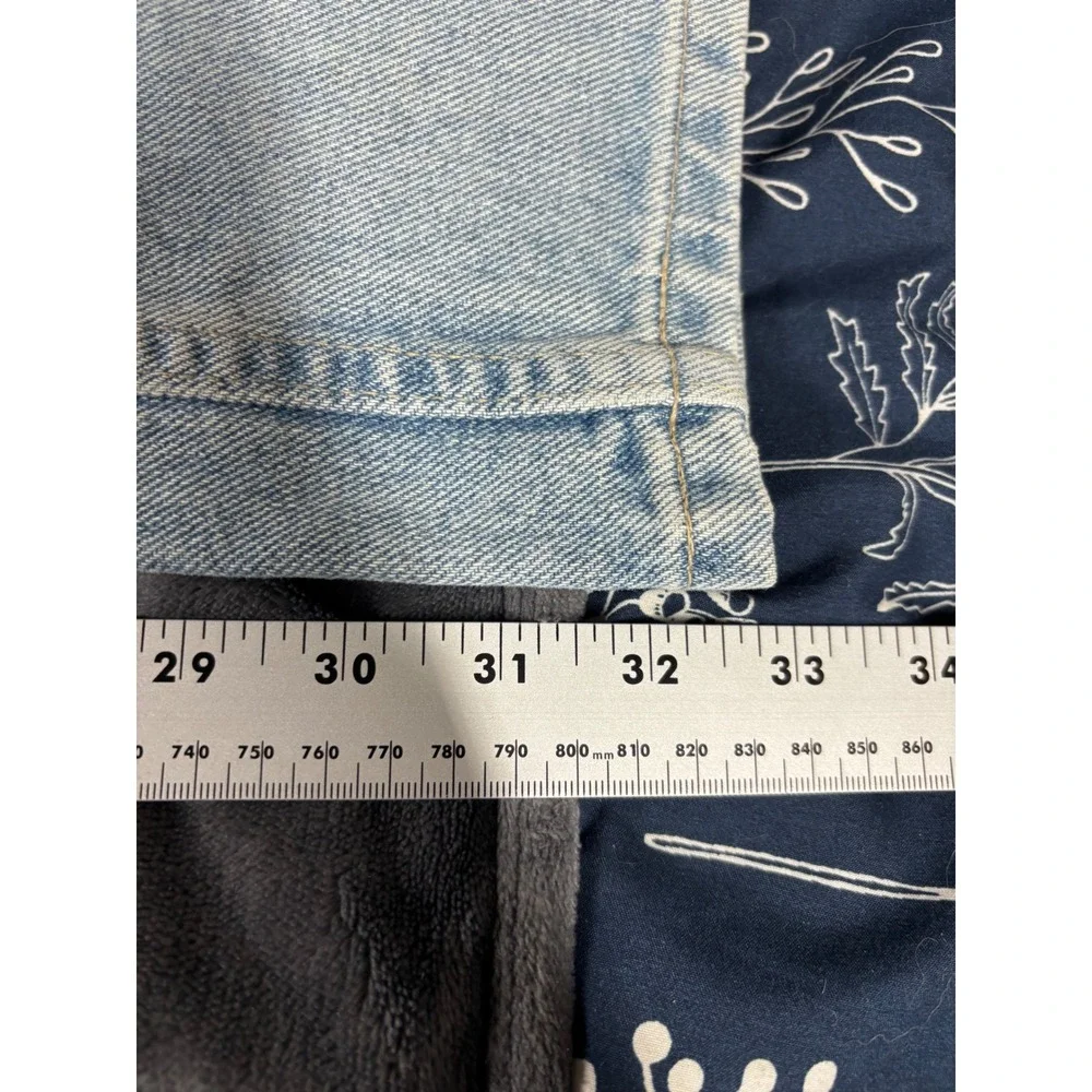Anchor Blue Mens Light Wash Straight‎ Leg Denim Jeans 41704 Size 9/10 L 30x32